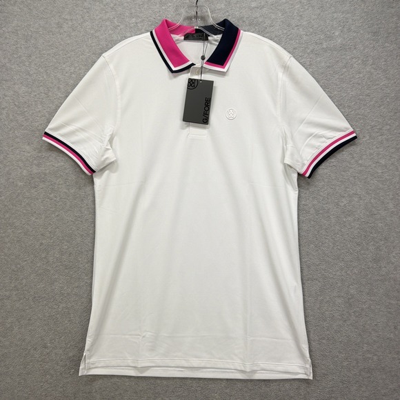 G/FORE | Shirts | Gfore Polo Shirt Mens Small White Two Tone Banded ...